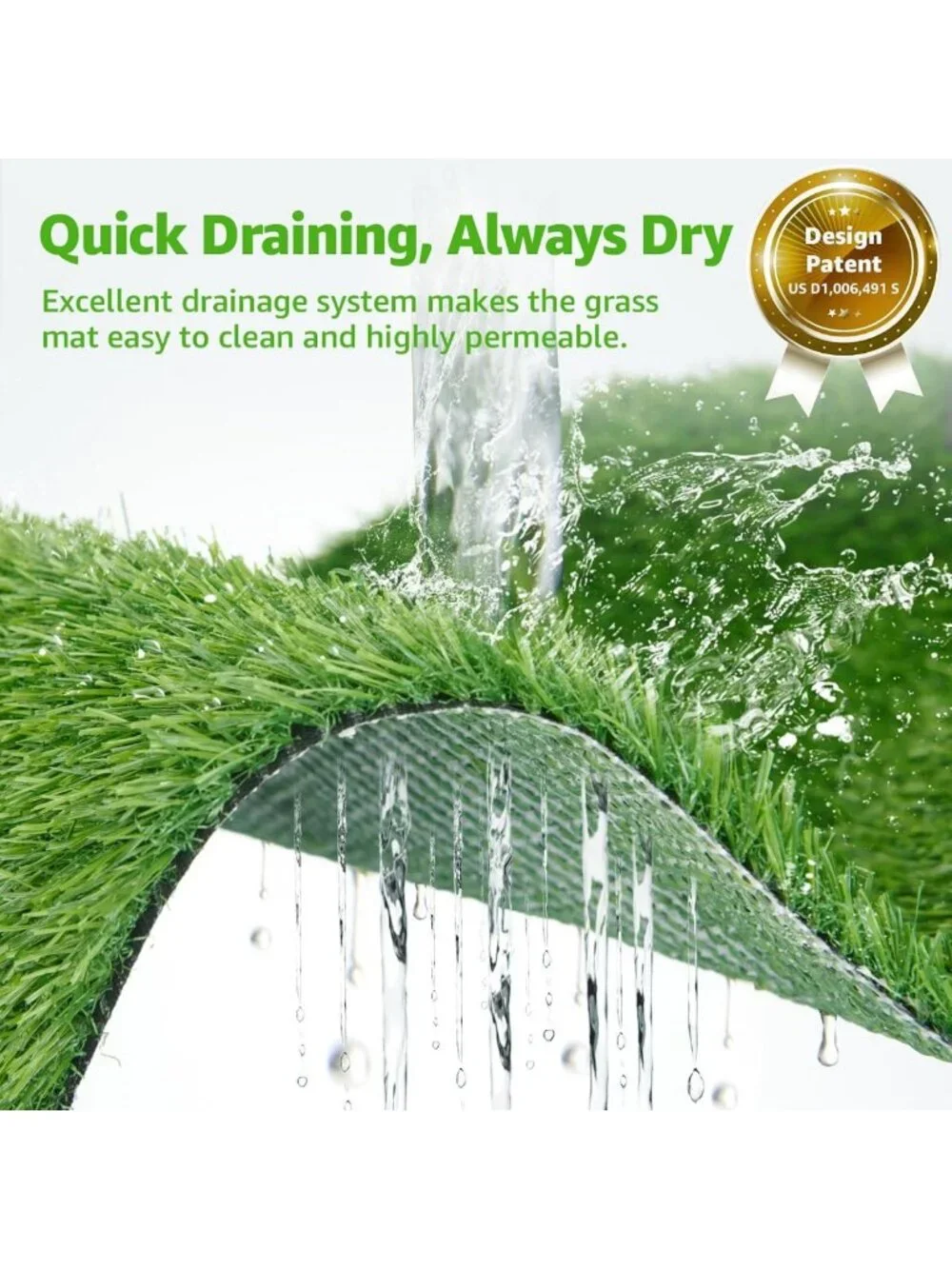 Indoor Dog Grass Pad with Tray | Puppy Potty Training, Quick-Absorbent & Easy